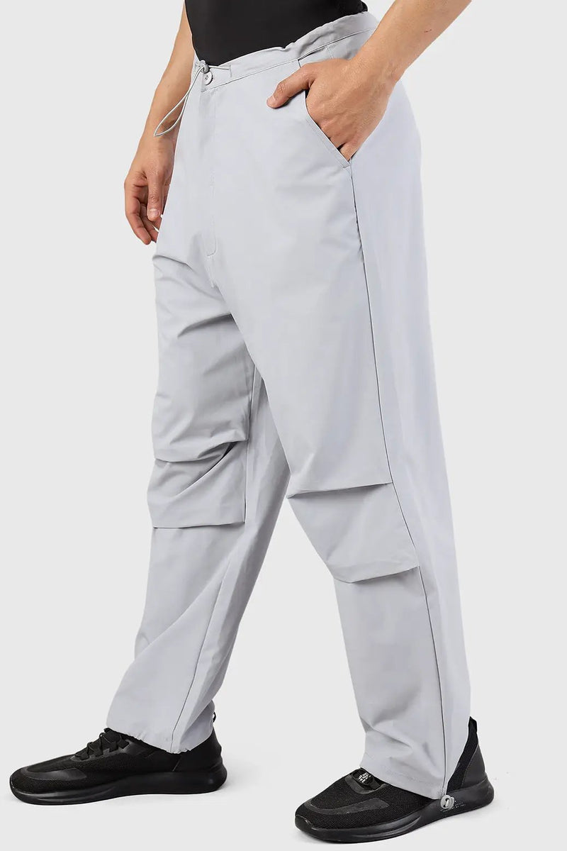 Sublime Parachute Pants Light Grey by Fuaark Nz