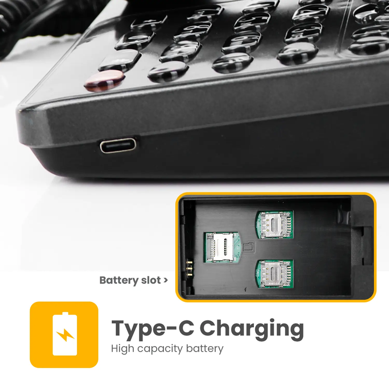 Suncomm 4G Home Telephone (Great for Care Homes) Suitable on Spark, Skinny & One NZ Networks by Eldertech