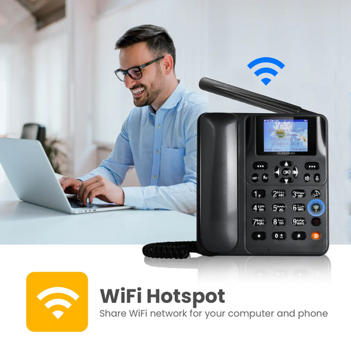 Suncomm 4G Home Telephone (Great for Care Homes) Suitable on Spark, Skinny & One NZ Networks by Eldertech