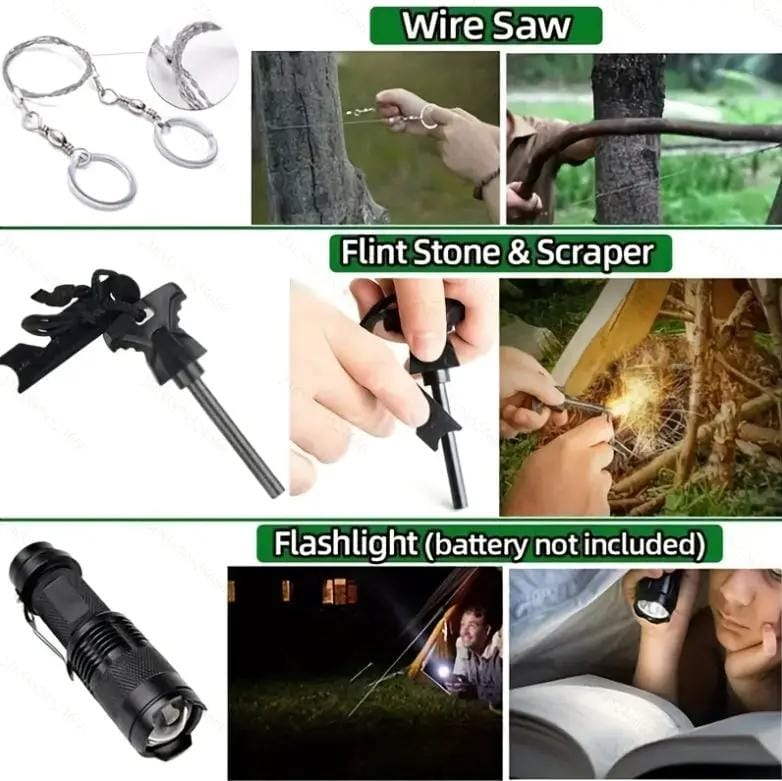g8buynz Emergency Survival Kit Camping Accessories For Camping Hiking Hunting Fishing Emergency Survival Kit Camping Accessories For Camping Hiking Hunting Fishing