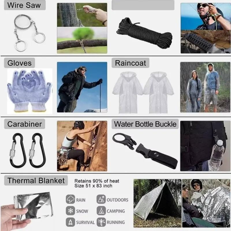 g8buynz Camping Survival Kit Axe & Shovel  First Aid Kit Professional Survival Gear Tool Camping Survival Kit Axe & Shovel  First Aid Kit Professional Survival Gear Tool