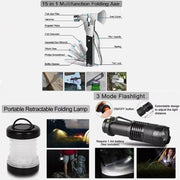 g8buynz Camping Survival Kit Axe & Shovel  First Aid Kit Professional Survival Gear Tool Camping Survival Kit Axe & Shovel  First Aid Kit Professional Survival Gear Tool