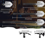 Camping Survival Shovel Axe, Multifunctional Folding High-Carbon Steel Tool Set by g8buynz