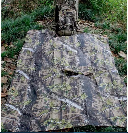 Rain Poncho Hooded Waterproof Camo Raincoat for Hunting Hiking Camping Fishing by salelink.co.nz