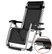 Outdoor Folding Reclining Garden Beach Chair Sun Lounger Deck Recliner by salelink.co.nz