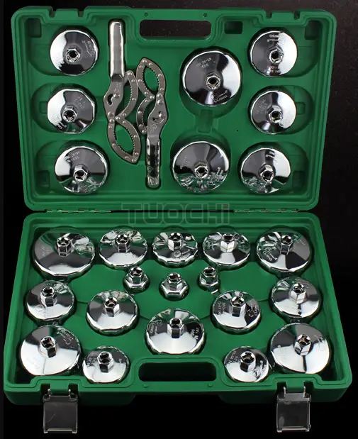 27 PCS Auto Oil Filter Socket Set Cap Removal Tool Compatible by dealonline.co.nz