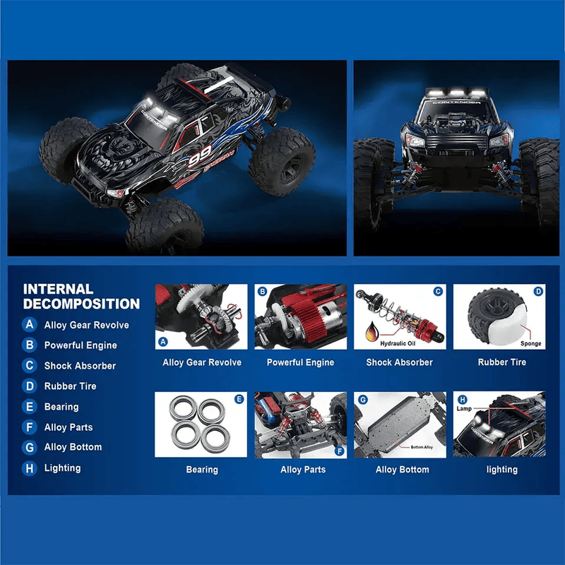 dealonline.co.nz dealonlinenz 46+ kmh 4WD Electric High Speed RC Truggy Off-Road 1:10 Vehicle Models High Speed 4WD RC Truggy Off Road Car 1 To 10 Scale