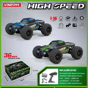 36km/H All Terrains 4WD Electric High Speed RC Truck Off-Road 1:16 Best Toy Gift by dealonline.co.nz