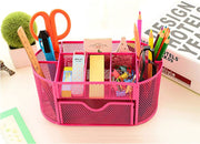 Desk Organiser Mesh Desk Tidy Pen Holder with Drawer Office by salelink.co.nz