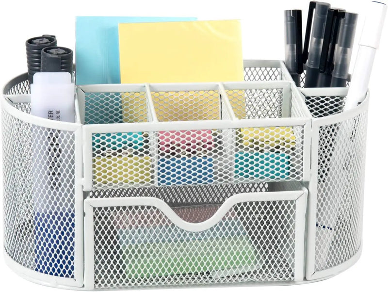 Desk Organiser Mesh Desk Tidy Pen Holder Stationery Organisers by salelink.co.nz