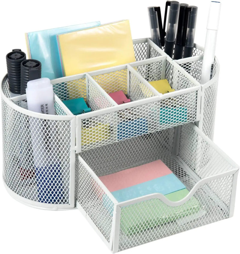Desk Organiser Mesh Desk Tidy Pen Holder Stationery Organisers by salelink.co.nz