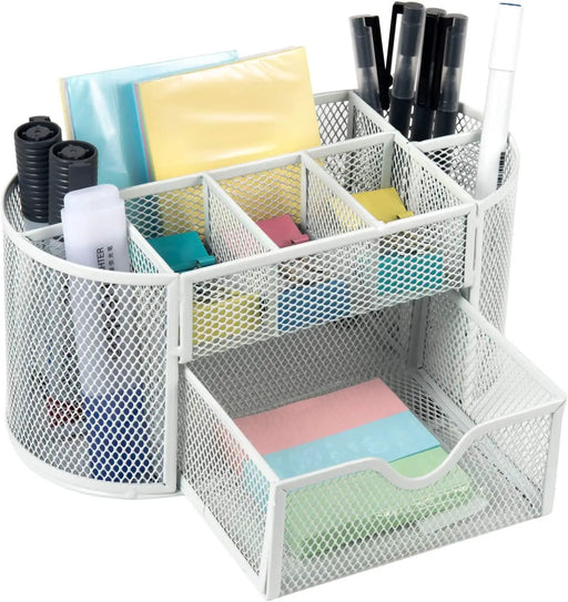 Desk Organiser Mesh Desk Tidy Pen Holder Stationery Organisers by salelink.co.nz