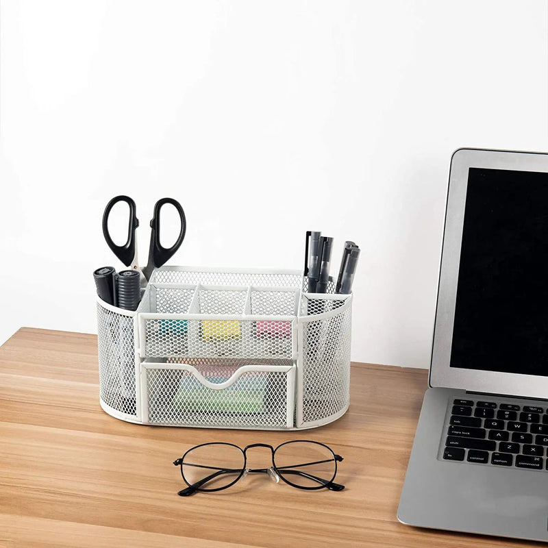 Desk Organiser Mesh Desk Tidy Pen Holder Stationery Organisers by salelink.co.nz