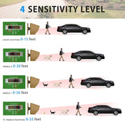 Solar Driveway Alarm Wireless Outdoor Motion Sensor & Detector Driveway Alert System by salelink.co.nz