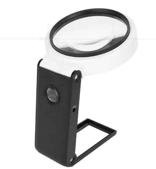 LED Illuminated Magnifier Magnifying Glass 6X 25X with Light and Stand by salelink.co.nz