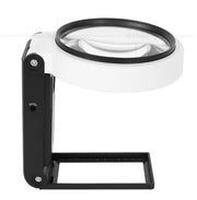 LED Illuminated Magnifier Magnifying Glass 6X 25X with Light and Stand by salelink.co.nz