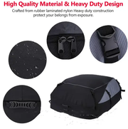 130×100×45cm Soft-Shell Vehicle Rooftop Cargo Carrier Bag by salelink.co.nz