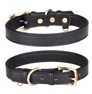 Adjustable Strong Heavy Duty PU Leather Dog Collar for Large Dogs by salelink.co.nz