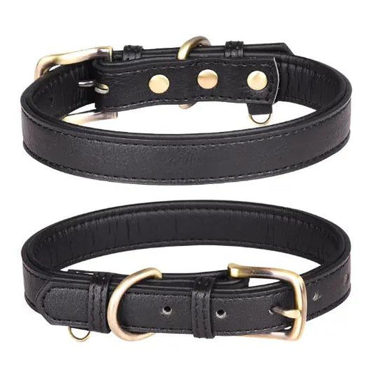 Adjustable Strong Heavy Duty PU Leather Dog Collar for Large Dogs by salelink.co.nz