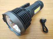 SL02 USB Rechargeable Brightness Long-rang LED Flashlight by dealonline.co.nz