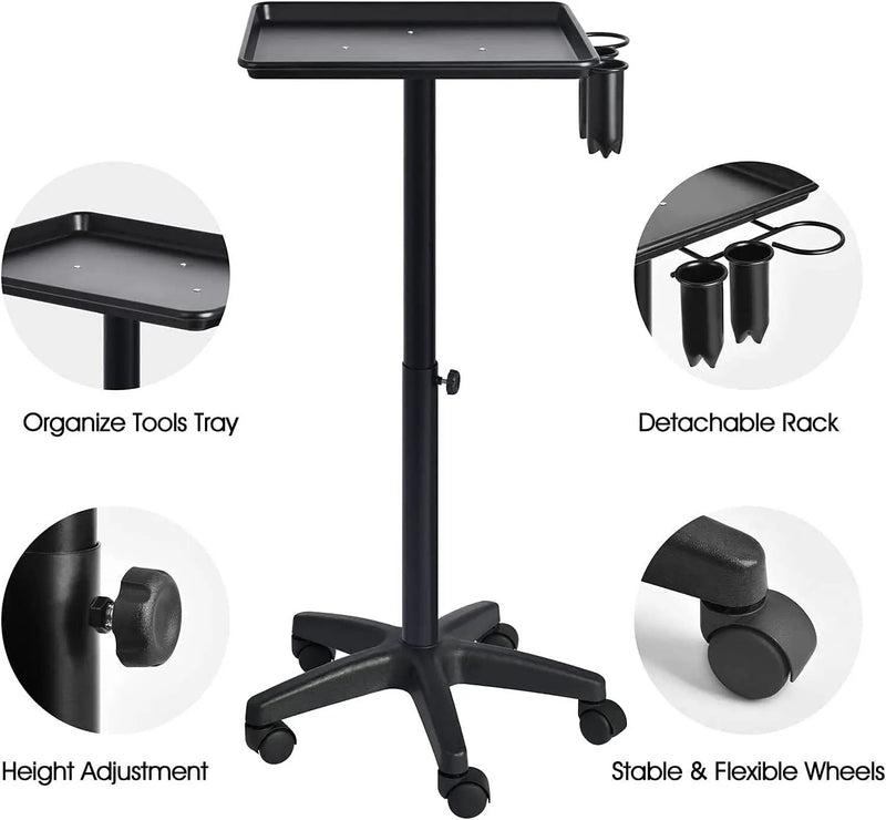 Hair Salon Trolley Hair Extension Rolling Stand Aluminum by salelink.co.nz