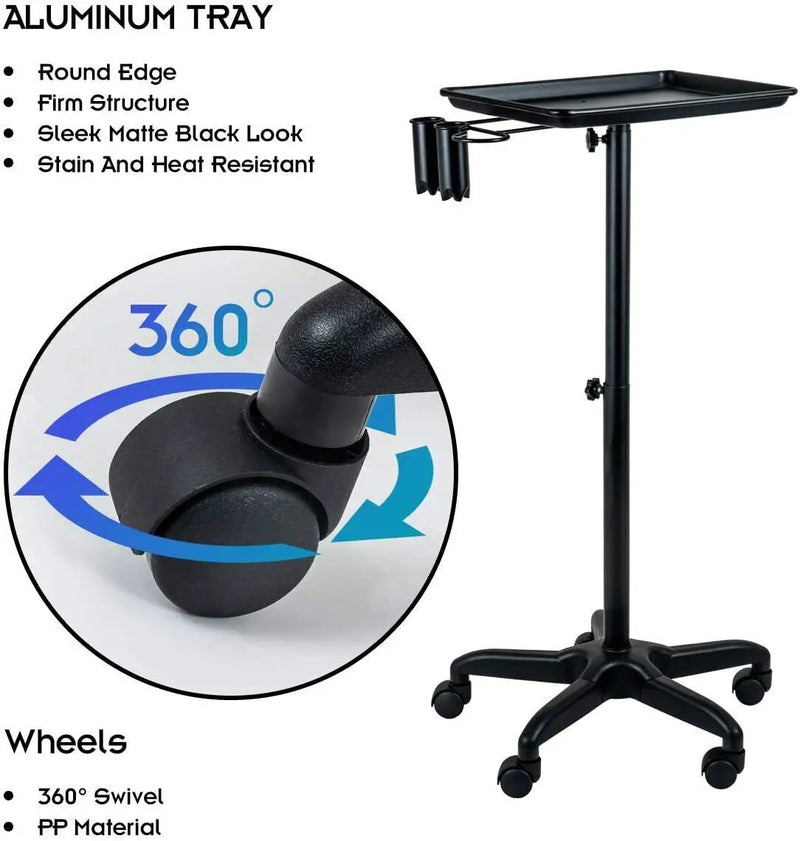 Hair Salon Trolley Hair Extension Rolling Stand Aluminum by salelink.co.nz
