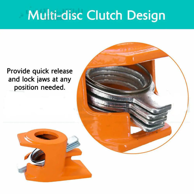 3/4'' Gluing Pipe Clamp 4 Pcs Heavy Duty WOODWORKING VICE TOOLS Wide Protect Pad by salelink.co.nz