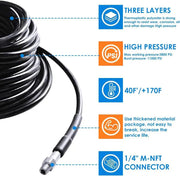 Sewer Jetter Nozzles Kit 30m Drain Cleaning Hose by salelink.co.nz