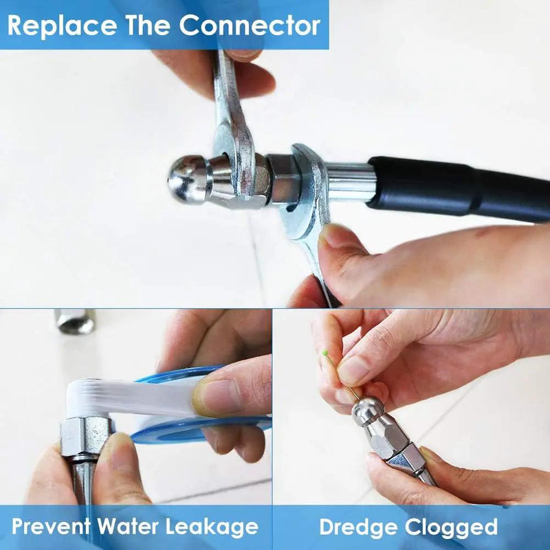 Sewer Jetter Nozzles Kit 30m Drain Cleaning Hose by salelink.co.nz