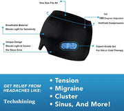 Migraine Relief Hat Ice Headache Wrap for Puffy Eyes by salelink.co.nz