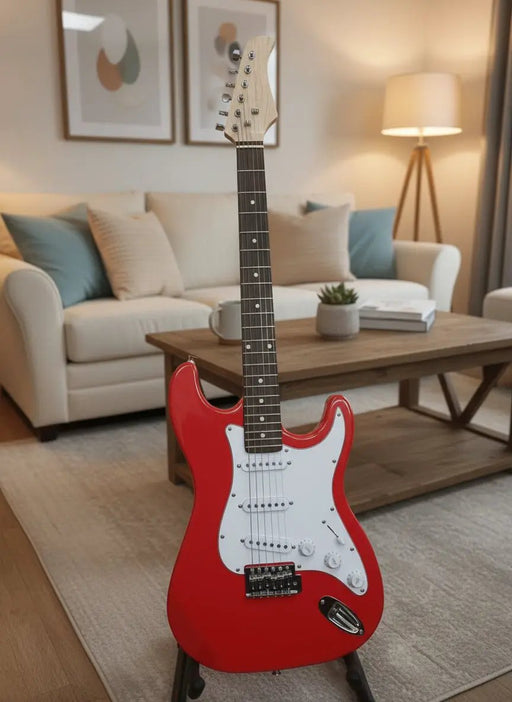 Electric Guitar, MS-100/RD, Red by dealonline.co.nz