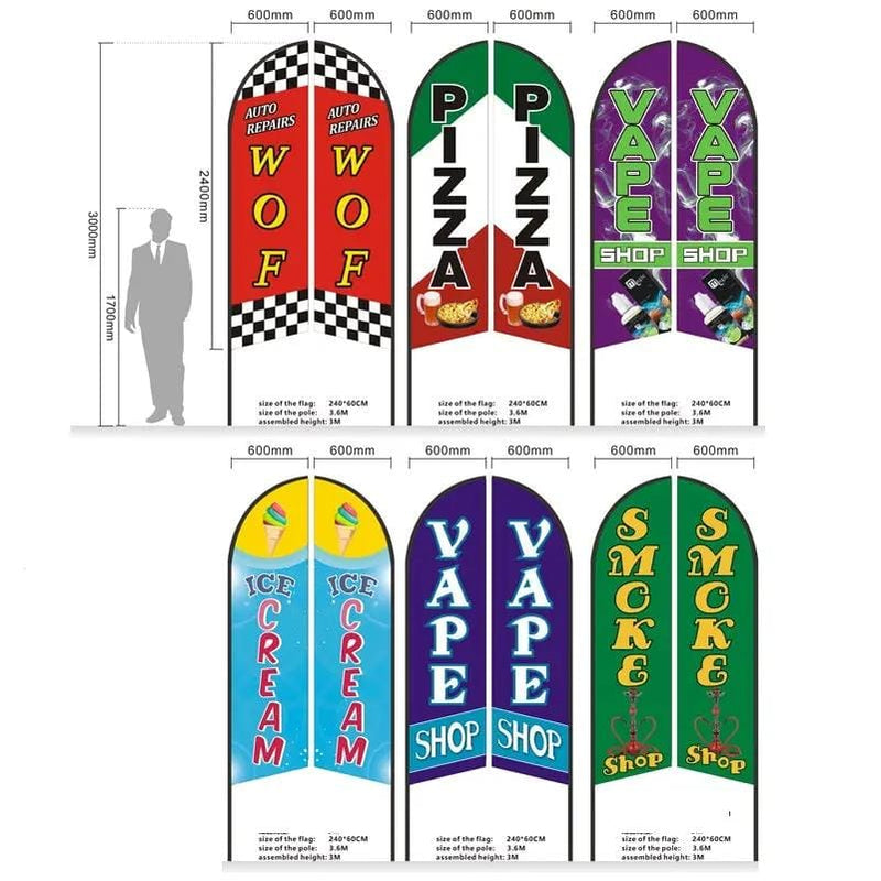 dealonline.co.nz dealonline.co.nz WOF - Pre-print Double Sided Feather Banner Flag Business Commersial 3M WOF - Pre-print Double Sided Feather Banner Flag Business Commersial 3M