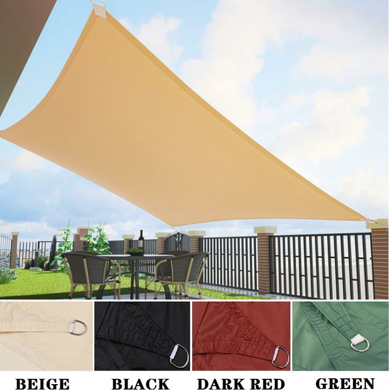 4 Colours 3x3m Sand Rectangle Sun Shade Sail UV Block for Outdoor Patio Garden by dealonline.co.nz