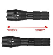 LED Torch Rechargeable High Lumens Flashlight with 18650 Battery by dealonline.co.nz