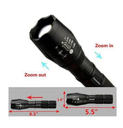 LED Torch Rechargeable High Lumens Flashlight with 18650 Battery by dealonline.co.nz