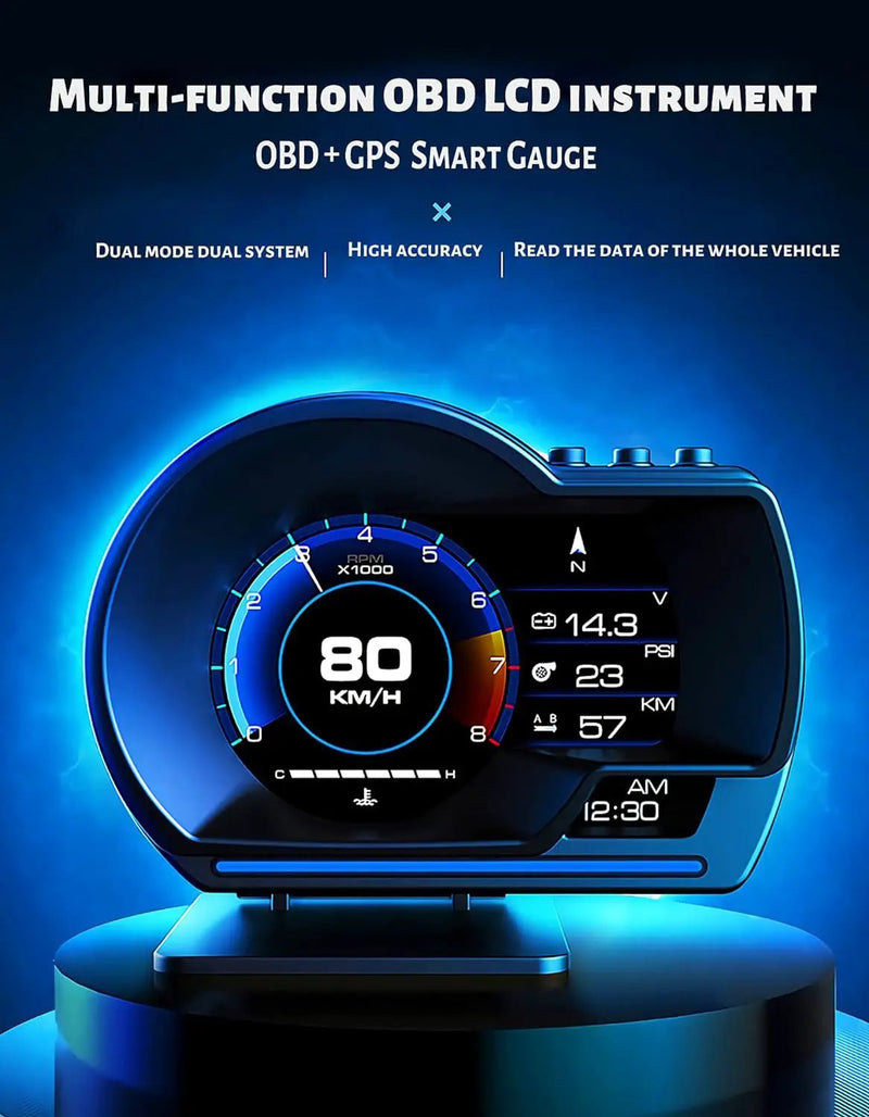 GPS+OBD2 Gauge Display by salelink.co.nz