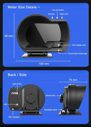 GPS+OBD2 Gauge Display by salelink.co.nz