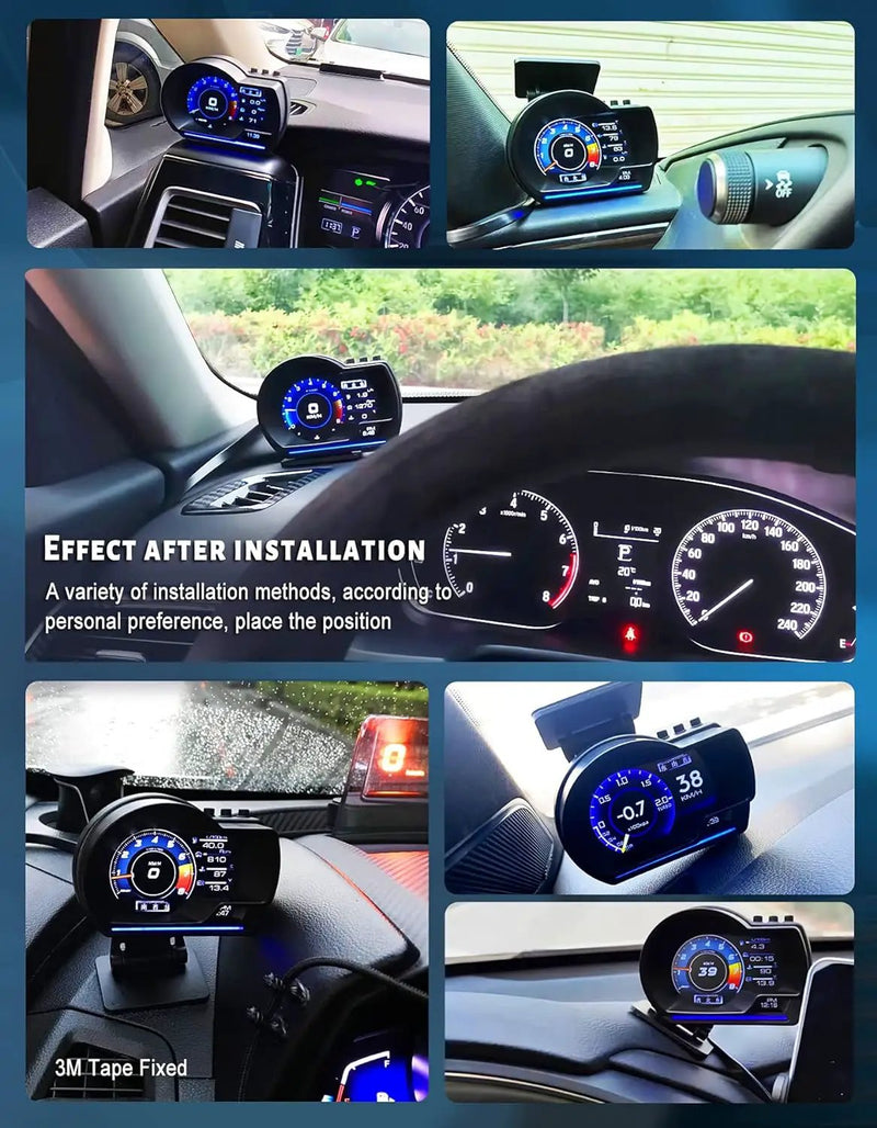 GPS+OBD2 Gauge Display by salelink.co.nz