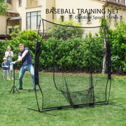 213x213cm Baseball Backstop Softball Practice Net with Carry Bag by salelink.co.nz