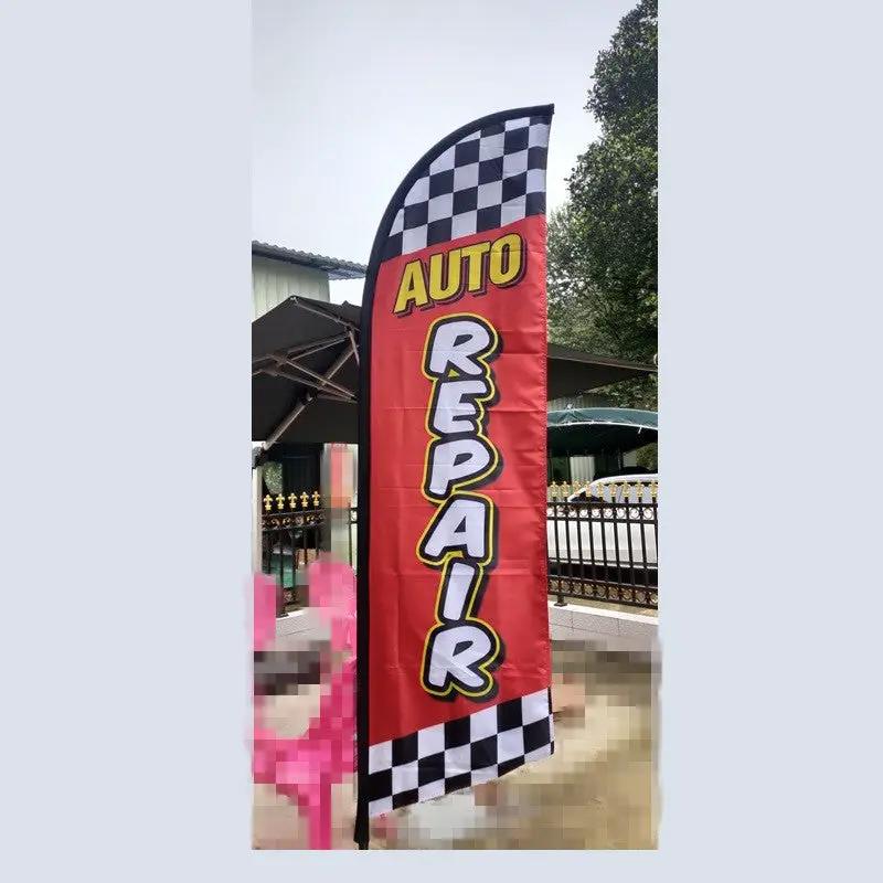 3.4M "BEAUTY SALON" DOUBLE SIDED FLAG by dealonline.co.nz