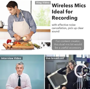 Microphone Dual Lapel Microphone for iPhone Ipad Android Pc by salelink.co.nz