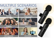 Microphone Dual Lapel Microphone for iPhone Ipad Android Pc by salelink.co.nz