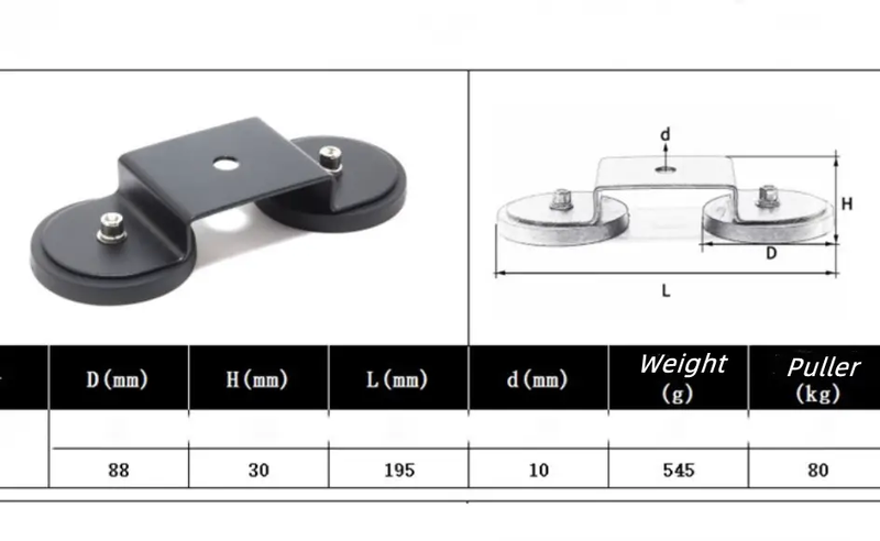 2PCS Magnetic Base Light Bar Mounts by salelink.co.nz