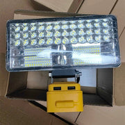 8inch LED Flood Work Light Tool Torch Lamp Fits DeWalt Battery by salelink.co.nz