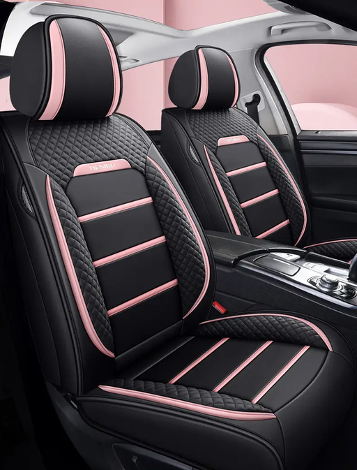 Sport Style Synthetic Linen/Flax Breathable Bucket Car Seat Covers Full Set by dealonline.co.nz