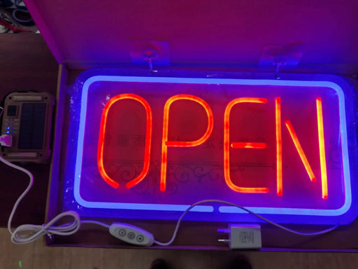 OPEN Neon Sign LED Tube Handmade Visual Artwork Bar Pub Club Wall Decor Light by dealonline.co.nz