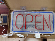 OPEN Neon Sign LED Tube Handmade Visual Artwork Bar Pub Club Wall Decor Light by dealonline.co.nz