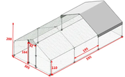 Chicken Coop Run 3x6x2M by salelink.co.nz