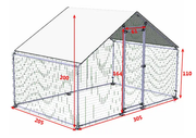 Chicken Coop Run 3x2x2M by salelink.co.nz