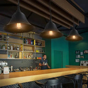Industrial Pendant Light Hanging Ceiling Lamp Metal Black by salelink.co.nz